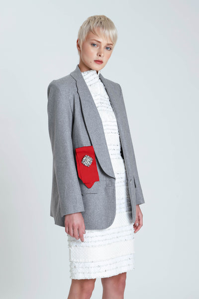 SIlverston Wool Contoured Collar Jacket