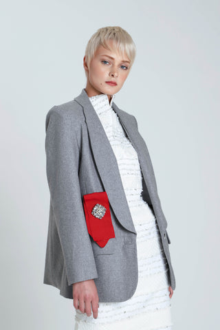 SIlverston Wool Contoured Collar Jacket
