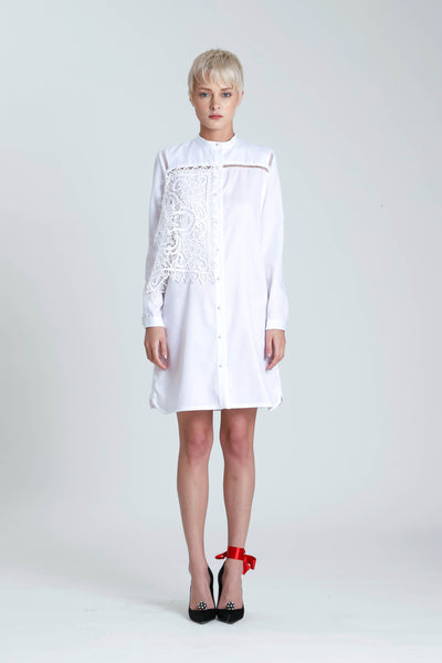Clemantis Lace  Panelled Shiritng