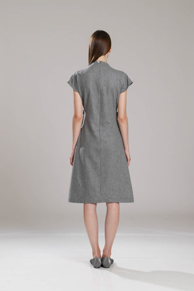 Appleton Wool With Side Beading Dress