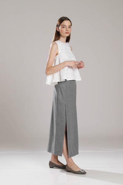 Berquist Wool Long Pencil Skirt