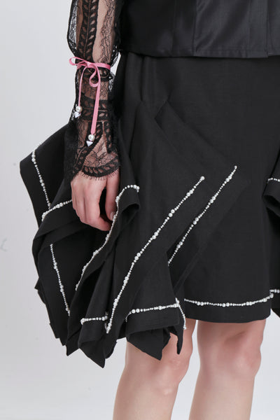 A Verrier Square Godet Skirt