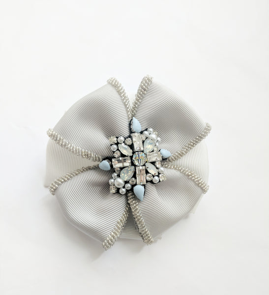 Metalise Beaded Brooch