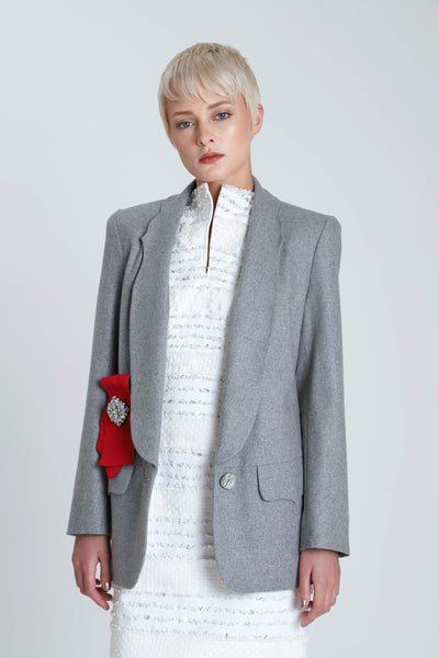 SIlverston Wool Contoured Collar Jacket