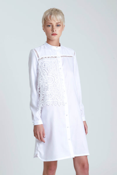 Clemantis Lace  Panelled Shiritng