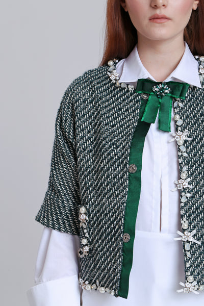 Green Stripes Bolero