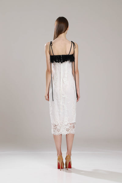 Riviera Lace Feather Dress