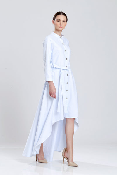 Delambre Uneven Shirt Dress