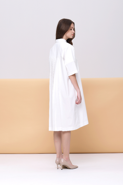 Anne Organic Poplin Oversized Shirt Dress