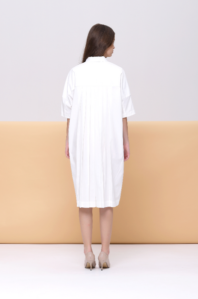 Anne Organic Poplin Oversized Shirt Dress